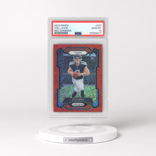 2023 Panini Prizm #397 Will Levis - Red Shimmer (PSA 10 GEM MINT)