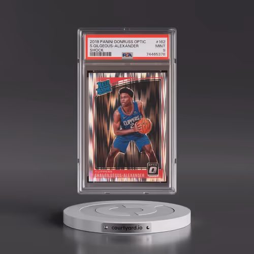 2018 Panini Donruss Optic #162 Shai Gilgeous-Alexander - Shock (PSA 9 MINT)