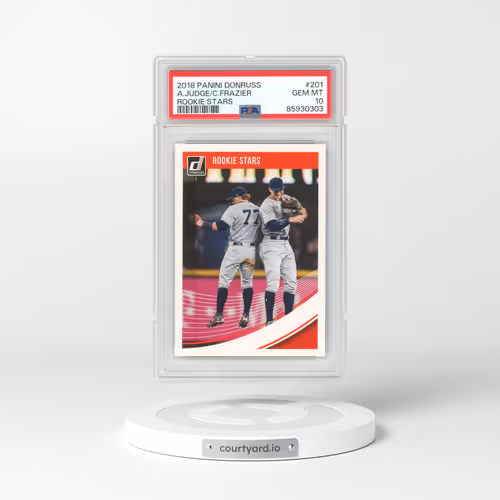 2018 Panini Donruss #201 Aaron Judge/Clint Frazier - Rookie Stars (PSA 10 GEM MINT)
