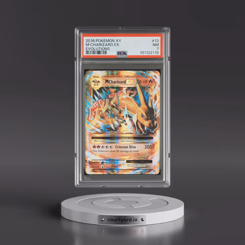 2016 Pokémon XY Evolutions #13 M Charizard EX - Holo (PSA 7 NM)