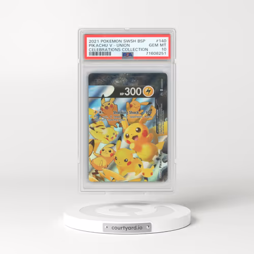 2021 Pokémon Swsh Black Star Promo #140 Pikachu V-Union - Celebrations Collection (PSA 10 GEM MINT)
