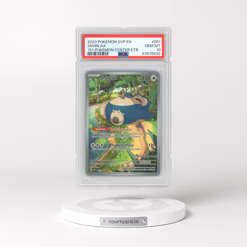 2023 Pokémon Svp EN-SV Black Star Promo #051 Snorlax - 151 Pokemon Center Elite Trainer Box (PSA 10 GEM MINT)
