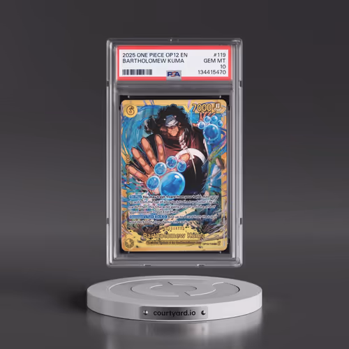 2025 One Piece OP12-Legacy of the Master #119 Bartholomew Kuma (PSA 10 GEM MINT)