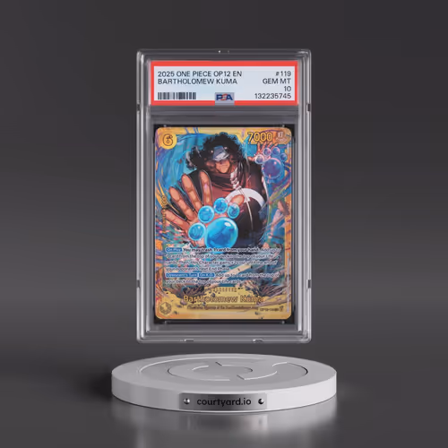 2025 One Piece OP12-Legacy of the Master #119 Bartholomew Kuma (PSA 10 GEM MINT)