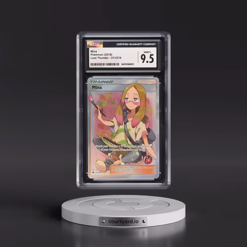 2018 Lost Thunder #211/214 Mina - Ultra Rare Holo (CGC 9.5 MINT+)