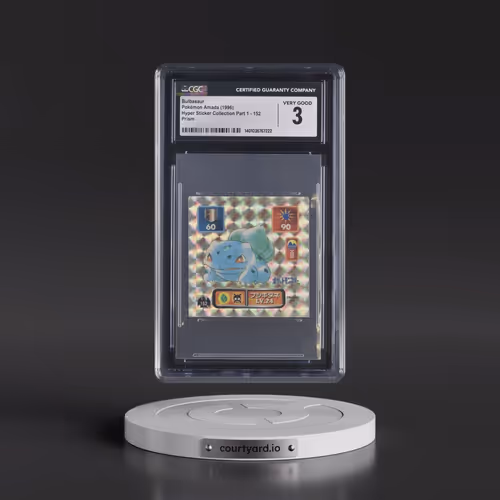 1996 Hyper Sticker Collection Part 1 (1996) #152 Bulbasaur - Prism (CGC 3 VG)