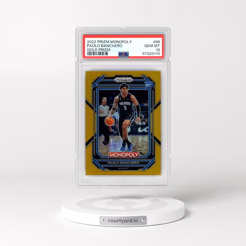 2022 Panini Prizm Monopoly #66 Paolo Banchero - Gold Prizm (PSA 10 GEM MINT)