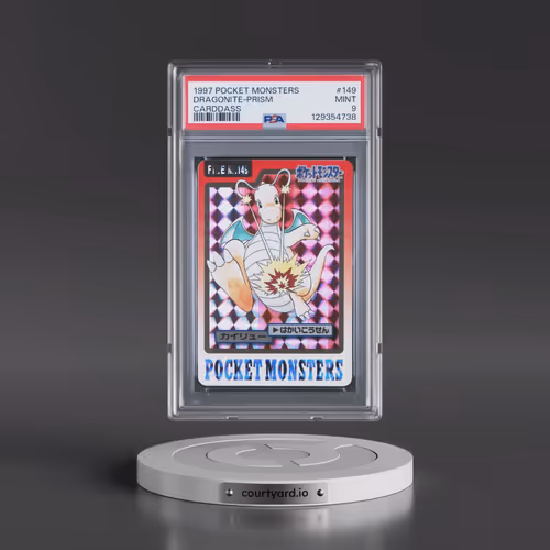 1997 Pocket Monsters Carddass #149 Dragonite-Prism (PSA 9 MINT)