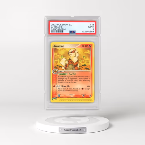 2003 Pokémon EX Sandstorm #15 Arcanine (PSA 9 MINT)