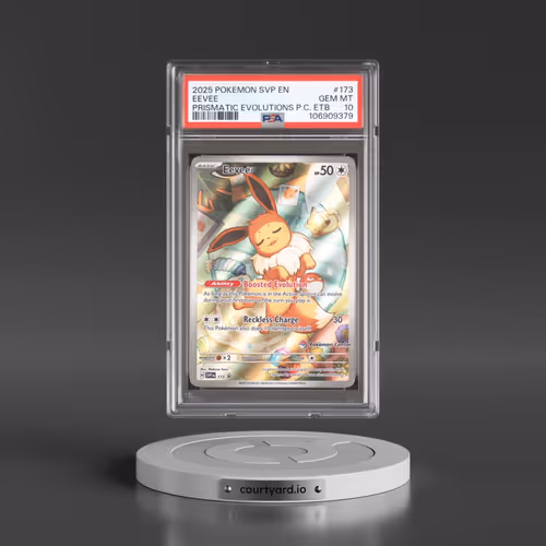 2025 Pokémon Svp EN-SV Black Star Promo #173 Eevee - Prismatic Evolutions Pokemon Center Elite Trainer Box (PSA 10 GEM MINT)