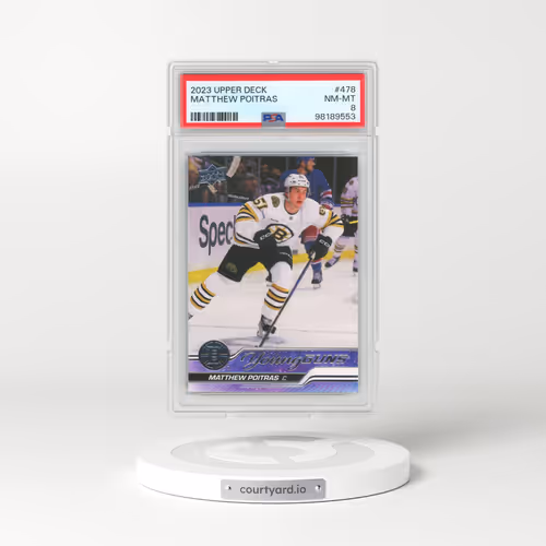 2023 Upper Deck #478 Matthew Poitras (PSA 8 NM-MT)