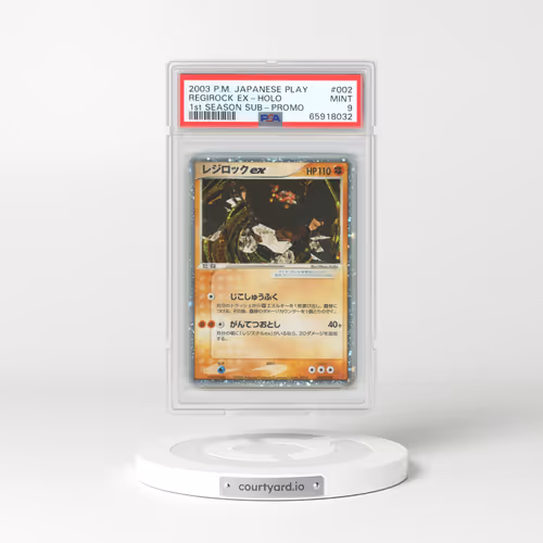 2003 Pokémon Play Promo #002 Regirock EX - Holo Holo 1st Season Subscription (PSA 9 MINT)