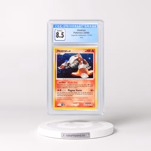 2008 Pokémon Diamond & Pearl Legends Awakened #6 Heatran - Holo (CGC 8.5 NM-MT+)