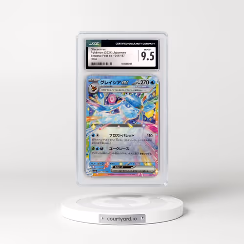 2024 Pokémon Sv8a-Terastal Fest EX #041 Glaceon EX - Holo (CGC 9.5 MINT+)