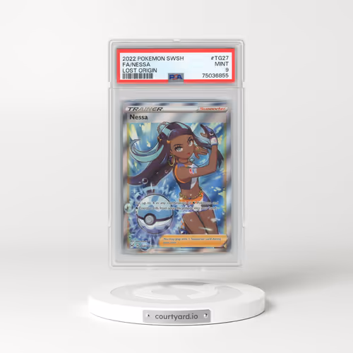 2022 Pokémon Sword & Shield Lost Origin #TG27 Nessa - Full Art (PSA 9 MINT)