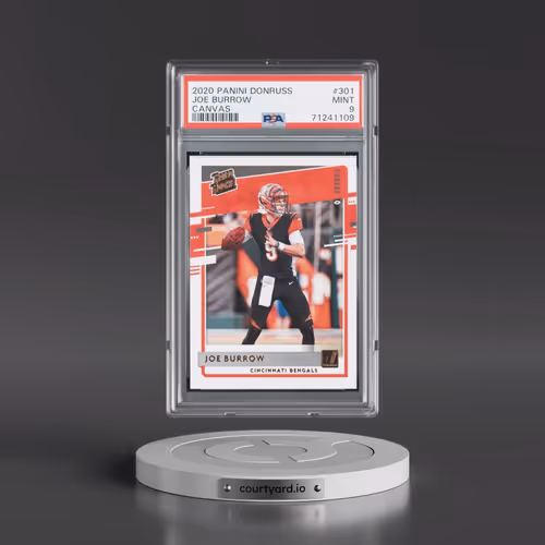 2020 Panini Donruss #301 Joe Burrow - Canvas (PSA 9 MINT)