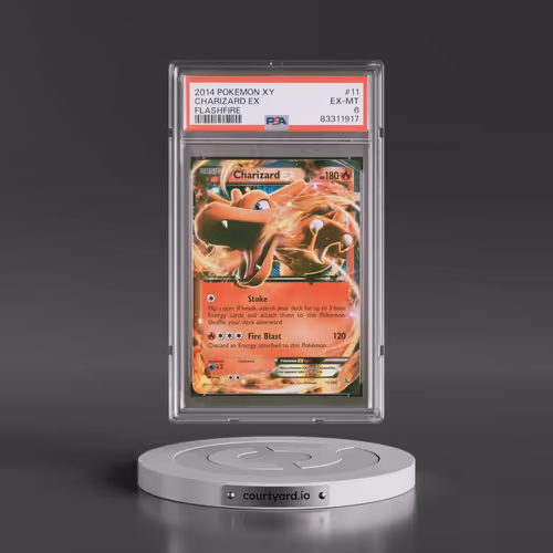 2014 Pokémon XY Flashfire #11 Charizard EX - Holo (PSA 6 EX-MT)