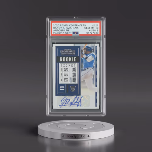 2020 Panini Contenders #127 Randy Arozarena - Autograph (PSA 10 GEM MINT)