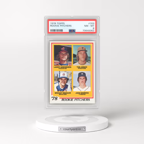 1978 Topps #703 Rookie Pitchers (PSA 8 NM-MT)