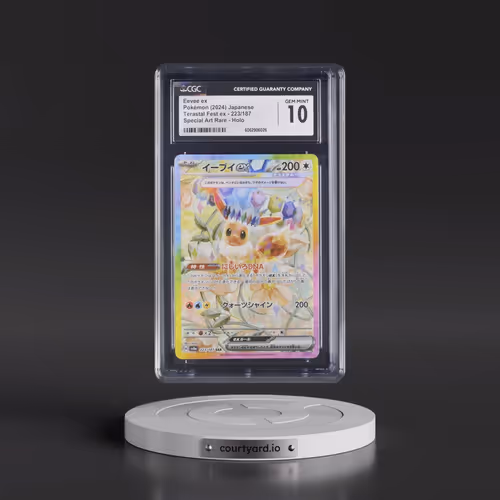 2024 High Class Pack: Terastal Fest ex - sv8a #223/187 Eevee ex - Special Art Rare Holo (CGC 10 GEM