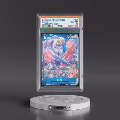 2025 One Piece OP11-A Fist of Divine Speed #051 Sanji - Alternate Art (PSA 10 GEM MINT)