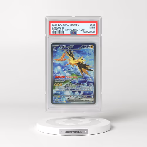 2023 Pokémon Mew EN-151 #202 Zapdos EX - Holo Special Illustration Rare (PSA 9 MINT)