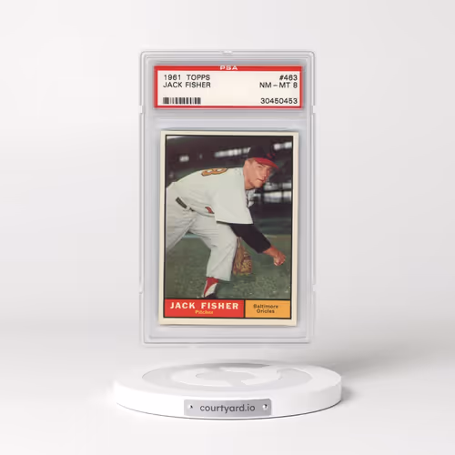 1961 Topps #463 Jack Fisher (PSA 8 NM-MT)