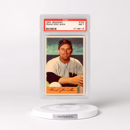 1954 Bowman #104 Frank Spec Shea (PSA 7 NM)