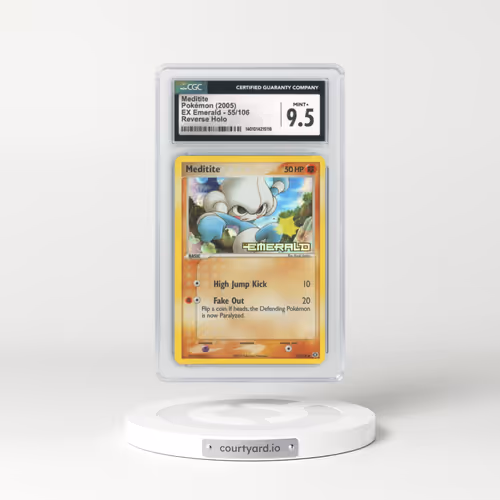 2005 EX Emerald #55 Meditite - Holo (CGC 9.5 MINT+)