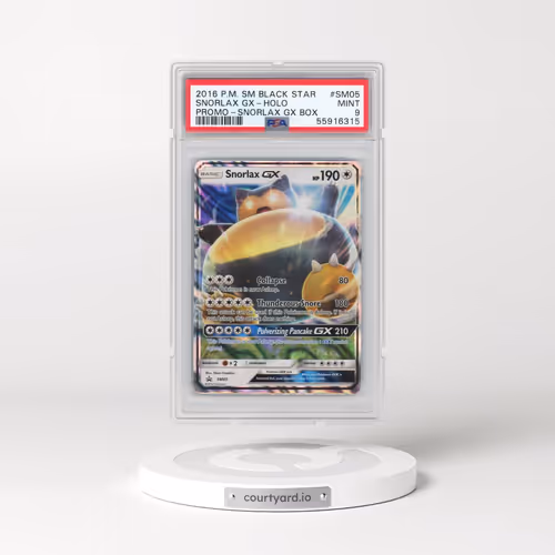 2016 Pokémon SM Black Star Promo #SM05 Snorlax GX - Holo Holo Snorlax GX Box (PSA 9 MINT)