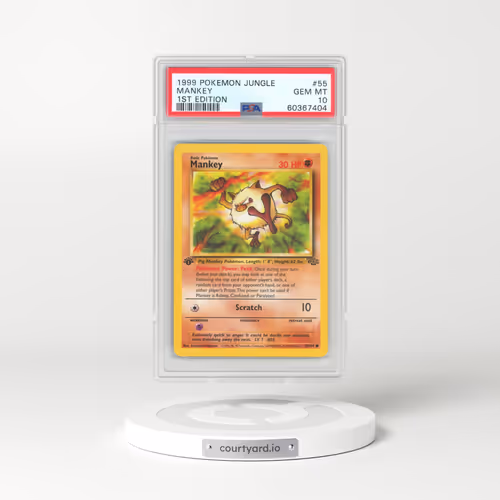 1999 Pokémon Jungle #55 Mankey - 1st Edition (PSA 10 GEM MINT)