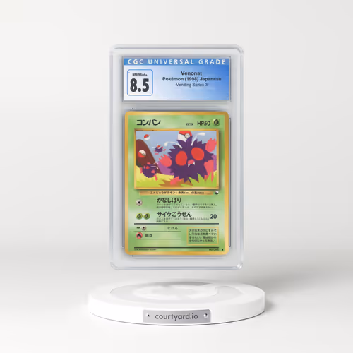 1998 Vending Series 3 (Pokeball Symbol. Glossy) Venonat (CGC 8.5 NM-MT+)