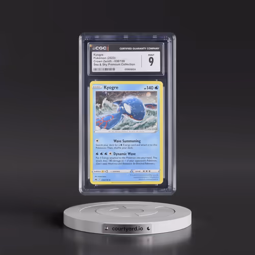 2023 Crown Zenith #036/159 Kyogre - Sea & Sky Premium Collection (Cosmos Holo) (CGC 9 MINT)