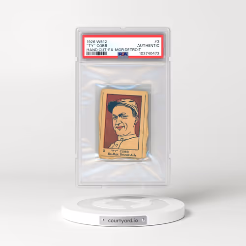 1926 W512 Hand Cut #3 "Ty" Cobb - EX-Mgr. Detroit A.L. (PSA AUTHENTIC)