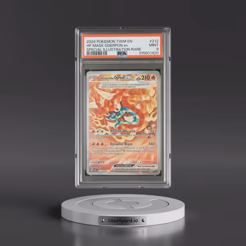 2024 Pokémon Twm EN-Twilight Masquerade #212 Hearthflame Mask Ogerpon EX - Holo Special Illustration