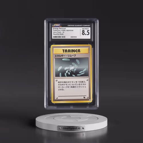 1999 Intro Pack #19 Energy Removal - Squirtle Deck (CGC 8.5 NM-MT+)