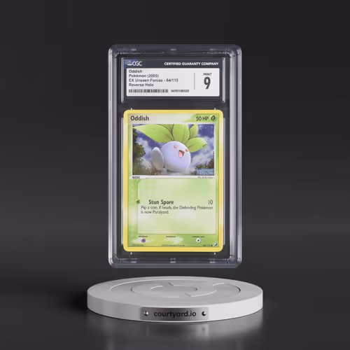 2005 EX Unseen Forces #64/115 Oddish - Reverse Holo (CGC 9 MINT)