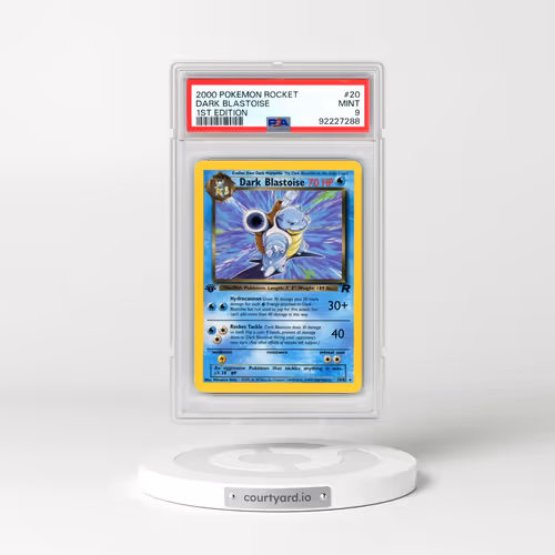 2000 Pokémon Rocket #20 Dark Blastoise - 1st Edition (PSA 9 MINT)