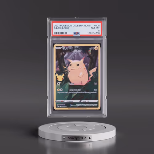 2021 Pokémon Celebrations #005 Pikachu - Full Art (PSA 8 NM-MT)