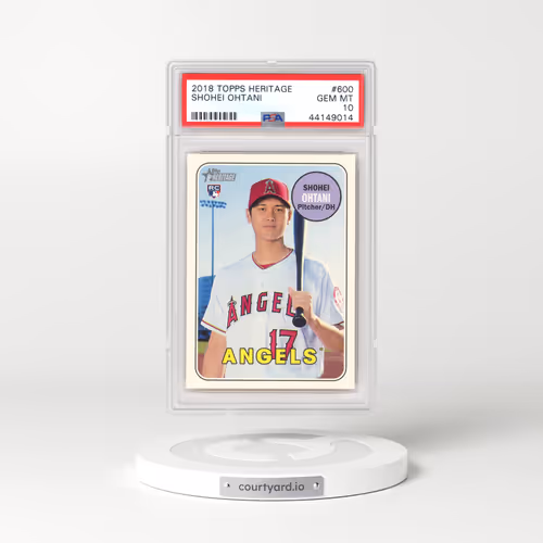 2018 Topps Heritage #600 Shohei Ohtani (PSA 10 GEM MINT)