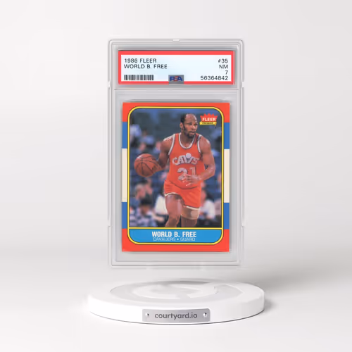 1986 Fleer #35 World B. Free (PSA 7 NM)