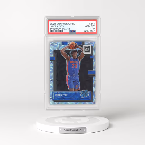 2022 Panini Donruss Optic #241 Jaden Ivey - Premium Box Set (PSA 10 GEM MINT)