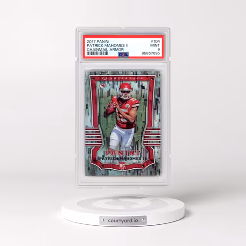 2017 Panini #104 Patrick Mahomes II - Chainmail Armor (PSA 9 MINT)