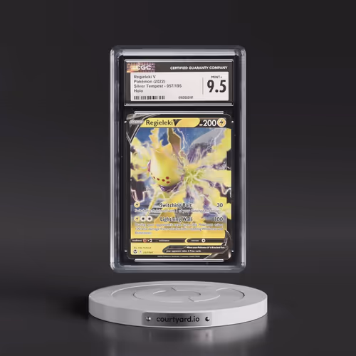 2022 Silver Tempest #057/195 Regieleki V - Holo (CGC 9.5 MINT+)