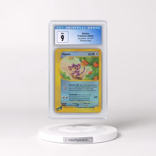 2003 Aquapolis #67/147 Aipom - Reverse Holo (CGC 9 MINT)