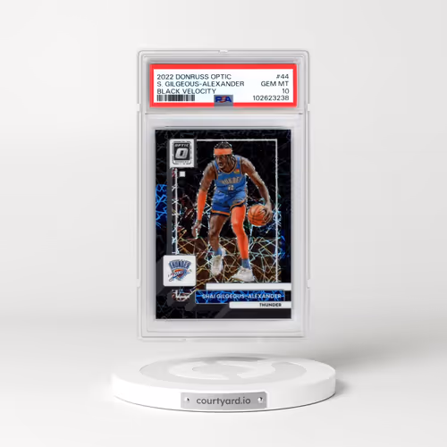 2022 Panini Donruss Optic #44 Shai Gilgeous-Alexander - Black Velocity (PSA 10 GEM MINT)