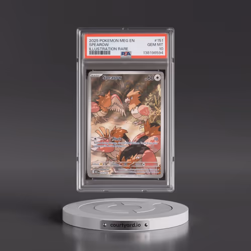 2025 Pokémon Meg EN-Mega Evolution #151 Spearow - Illustration Rare (PSA 10 GEM MINT)