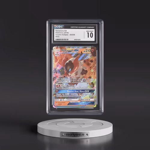 2019 Cosmic Eclipse #35/236 Volcarona GX - Holo (CGC 10 GEM MINT)