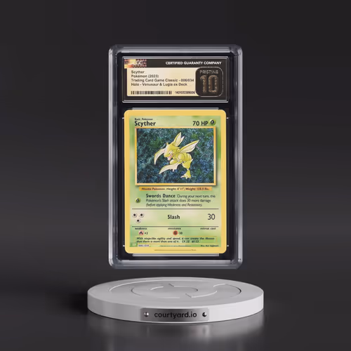 2023 Pokémon CLV-Trading Card Game Classic Venusaur & Lugia EX Deck #006 Scyther (CGC 10 PRISTINE)