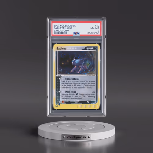 2003 Pokémon EX Sandstorm #10 Sableye - Holo (PSA 8 NM-MT)